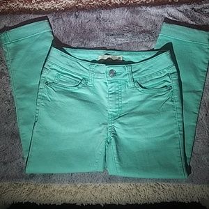 Route 66 Big Girl Mint Jeans Size 8